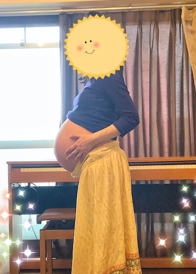 双子妊娠お腹35週