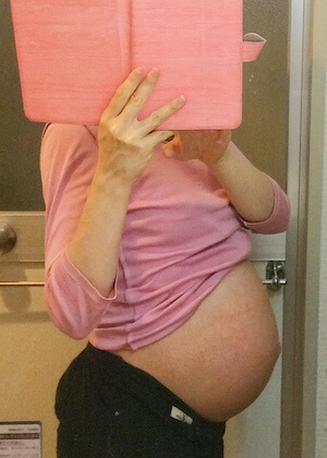 双子妊娠28週お腹の大きさ
