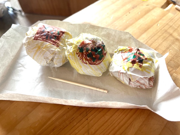 廃材でたこ焼き屋さん